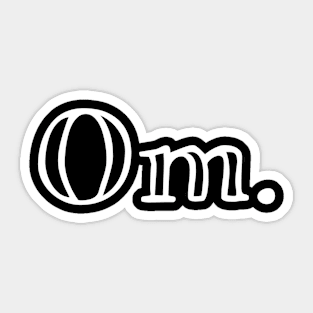 Om. Sticker